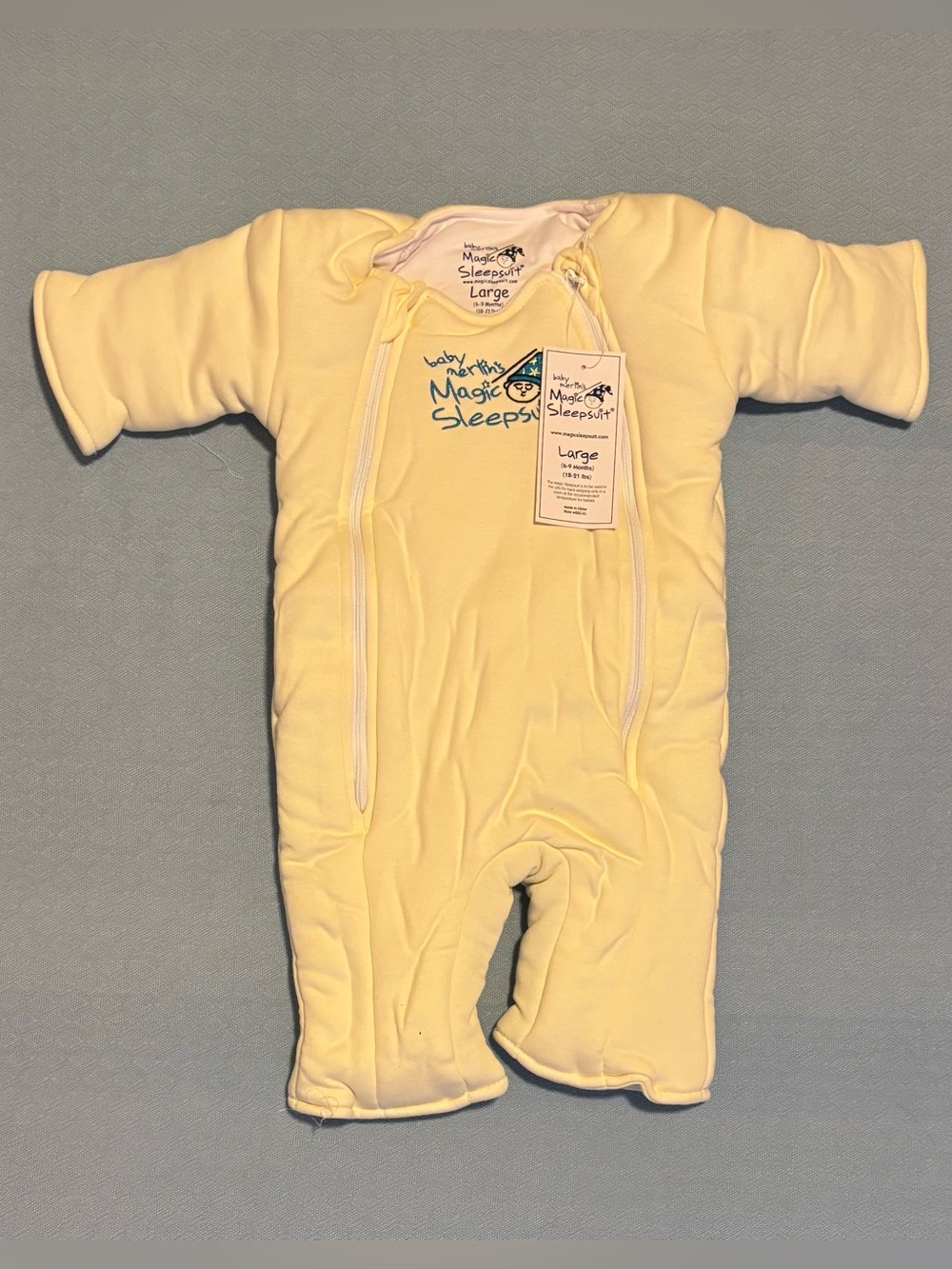NWT Magic Merlin baby Sleepsuit Yellow size Large